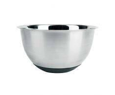 Excelsa Ciotola con Base Antiscivolo, Acciaio Inossidabile, Argento, 24 cm