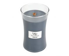 Woodwick Hourglass Candela Profumata Grande con Stoppino Scoppiettante, Notte Color, Fino A 130 Ore, Griggio (Onice da Sera)