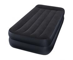 Intex Dura Beam Materasso con Tecnologia Fiber Tech Pompa Elettrica Incorporata PVC Blu 99 x 191 x 42 cm