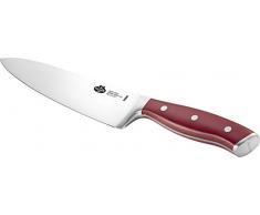 Ballarini 18821-200-0 Coltello da Cucina, Acciaio Inox 18/10, Rosso