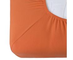 CelinaTex Relax Lenzuolo Elasticizzato Letto Contenitore Letto ad Acqua Cotone 180x200-200x220 cm Terracotta