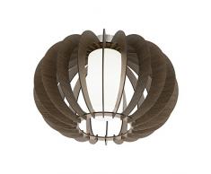 EGLO Stellato 3 Lampada da soffitto E27, Braun/WeiÃ/Nickel-Matt, 40 x 40 x 27.5 cm