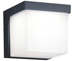 Trio Leuchten Trio 228260142 Luce da Parete per Esterni con LED Yangtze, Alluminio, Antracite/Bianco 3.5 W