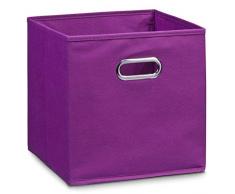 Zeller 14135 Contenitore, Tessuto, Viola, 28x28x28 cm