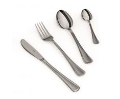 Excelsa London Servizio 24 Posate, Acciaio Inossidabile, Argento