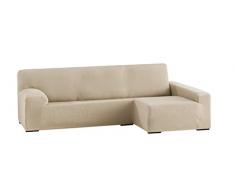 Eysa Ulises Copridivano Elastico per Divani con Chaise Longue a Destra, Beige, 210 - 240 cm