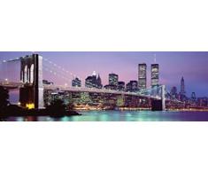 1art1 New York - Skyline Poster per la Porta (158 x 53cm)