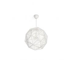 Philips Lighting Lampada a Sospensione Smart Volume Mohair, Design Moderno, Cromato