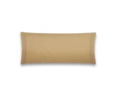 San Carlos Combicolor - Federa per cuscino per letto matrimoniale 105 x 44 cm marrone