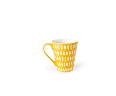 Excelsa Enjoy Mug, Porcellana, Giallo, 10 x 10 x 8.5 cm