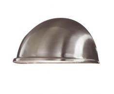 Konstsmide 7326-000 Torino Lampada da Parete BxPxH 28x14x13,5 cm, 1 x 40 W, IP23, in Acciaio Inox