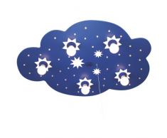 Elobra Lampada da soffitto E14, Blu Scuro