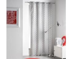Douceur DIntérieur - 1605105, Tenda con Occhielli, 140 X 260 Cm, Pixo, Jacquard, Senza