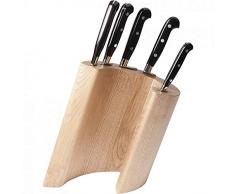 Berkel (Coltelli Made in Maniago) - Linea ECHO CEPPO Rovere pz.5 Ad Hoc POM - Confezionato in Elegante Scatola