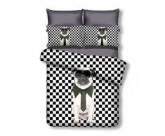 DecoKing Premium Biancheria da Letto Double-Face in Microfibra Hypnosis 135 x 200 da Parete Poliestere DecoKing Premium Biancheria da Letto Double-Face in Microfibra Hypnosis 135 x 200 da Parete Poliestere