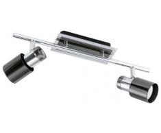 EGLO 30833 faretto Faretto dilluminazione da superficie Nero, Nichel GU10 LED A+