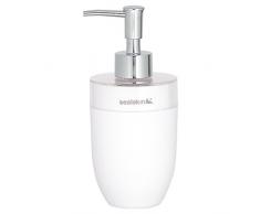 Sealskin Bloom Dispenser per Sapone Liquido, ABS, Bianco, 8,7 x 17,9 x 7,7 cm