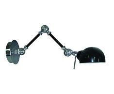 Sfoglia Europa 8436547480524 Stelle lampada da parete industriale cromo nero 58 x 13 x 14 cm