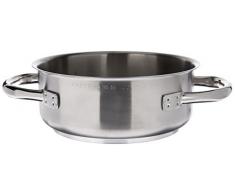 PADERNO 11009-18 Casseruola Bassa, Due Maniglie, in Acciaio Inox, 18 cm
