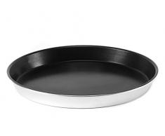 Pentole Agnelli ALSA43/3S3 Tortiera Rotonda Lega 33 con Rivestimento Antiaderente (H Cm 3), Diametro 30 cm