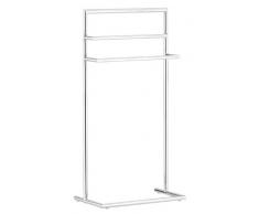 Zeller 18424 - Porta Asciugamani da Pavimento, Cromato, 43,5 x 23 x 83 cm