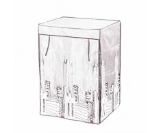 Modulhome 6RAN635BC Loft - Armadio con Fodera in Poliestere, 60 x 45 x 85 cm, Colore: Bianco