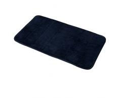 FRANDIS - Tappeto per Il Bagno a Memoria di Forma, 40 x 70 cm Nero