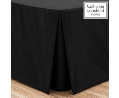 Catherine Lansfield - Lenzuolo con angoli elasticizzati in poliestere e percalle di cotone, per letto matrimoniale, colore: blu