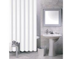 MSV 140030 - Tenda per Doccia in plastica, Dimensioni 180 x 200 x 0,1 cm, Colore: Bianco