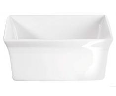 ASA 52034017 Piatto per Gratin in Porcellana, 18 x 18 x 8 cm, Colore: Bianco
