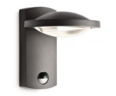 Philips Lighting Freedom Lampada da Parete per Esterno con Sensore, Alluminio, Testa Tonda, LED, Antracite