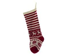 Festive Productions, Calza di Natale Bianca e Rossa, Confezione da 17 Pezzi