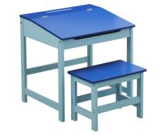 Premier Housewares 2402524 Set Scrivania e Seggiolino per Bambini, 57x55x48 cm, Blu