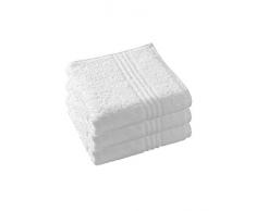 Witte Lietaer di 195.306 Luxury Hotel Set 3 Asciugamani, di Cotone, di 50 x 100 Centimetri, Bianco