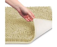 PETTI Artigiani Italiani Tappeto Bagno Tappetino Antiscivolo, Tessuto, Beige, 60 x 120 cm