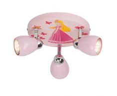 Brilliant AG Lampadario GU10, 3 W, Rosa