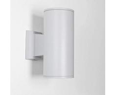 Giardino moderno illuminazione grigia su giÃ¹ faretto alto 24 cm 2xE27 parete lampada da parete allaperto casa parete Balcone a muro casa