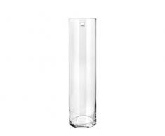 H&H 8249830 Vaso Vetro Trasparente Cilindrico Cm10Xh30 Arredo E Decorazioni Casa