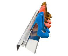 J-me original design in Acciaio Dolce Stiletto scarpiera, Colore: Nero Silver