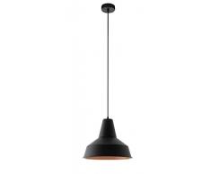 EGLO Somerton lampada a sospensione Supporto flessibile Nero, Rame E27 A,A+,A++,B,C,D,E