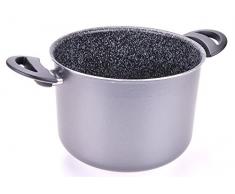 ALLUFLON Tradizione Italia Pentola, Alluminio, Nero, 22 cm