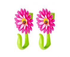 VIGAR Gancio Armadio, Rosa, 8Â x 5Â x 12,5Â cm, 2Â Pezzi