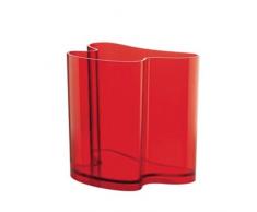 Guzzini Home Vaso da Arredo Portariviste 34 x 22,8 x H 31 cm, Rosso