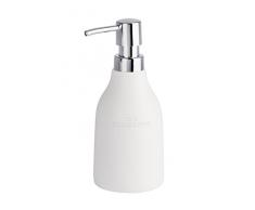 Wenko 22617100Â The Collection Dispenser di sapone Poly resina Bianco/Argento 8Â x 9Â x 18,5Â cm