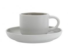 Maxwell Williams - Tazza da caffÃ¨ con piattino, in confezione regalo, 100 ml Espresso Size grigio
