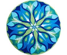 Grund Silent Glow Tappeto per Il Bagno, Poliacrilico Supersoft, Blu Verde, 60 cm