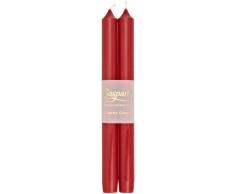 Caspari - 2 candele modello, 25 cm, colore:, Rosso mirtillo