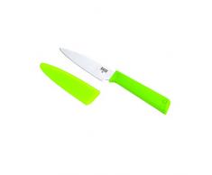 KUHN RIKON Colori + Classic Coltello Spelucchino, Acciaio Inossidabile, Verde