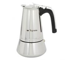 Tognana Riflex Induction Caffettiera 10 Tazze, Acciaio Inossidabile, Argento, 0