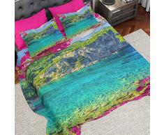 PETTI Artigiani Italiani â Lenzuola, Lenzuola Una Piazza e Mezza, Set Lenzuola, Completo letto Una Piazza e mezza, 100% Made in Italy, Tessuto 100% Raso Satin